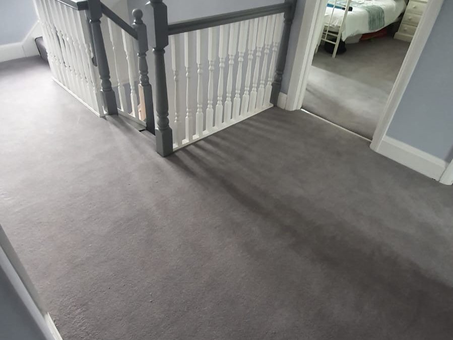 `Victoria Carpets Fitted in Bedroom and Stairs Runner, Moor Park
